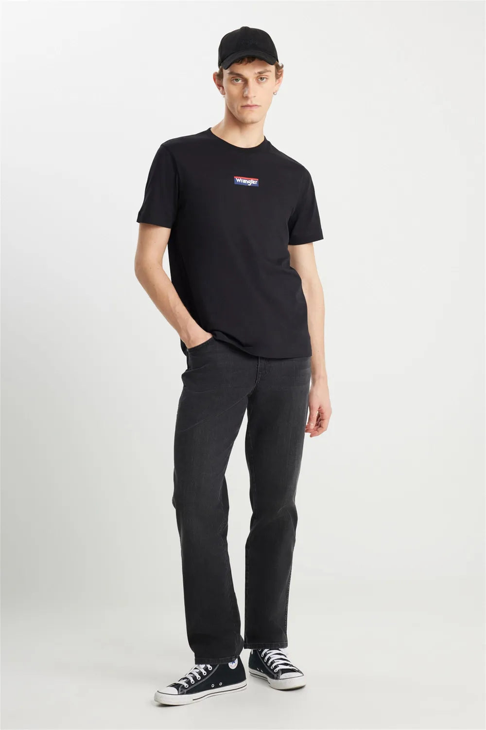 Wrangler Erkek Siyah Tişört W2510527001
