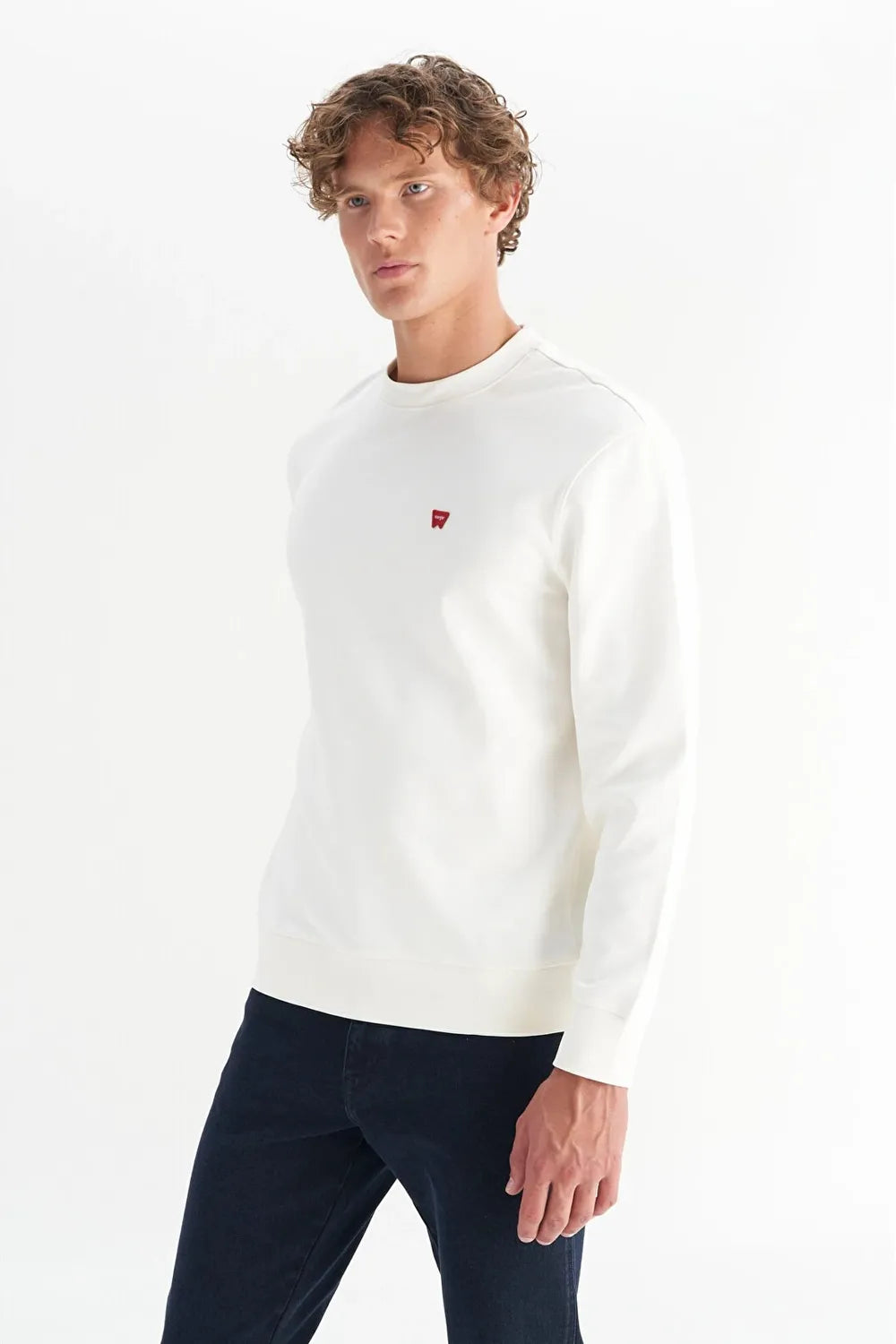 WRANGLER Erkek Vintage Beyaz Sweatshirt W2520255
