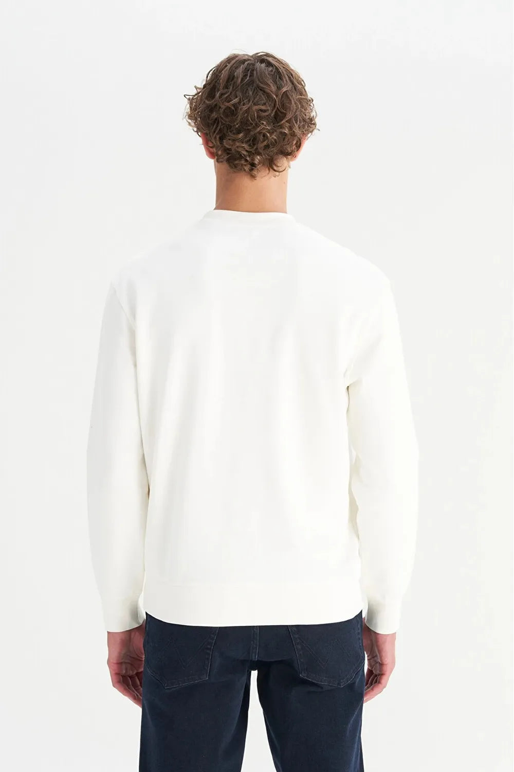 WRANGLER Erkek Vintage Beyaz Sweatshirt W2520255