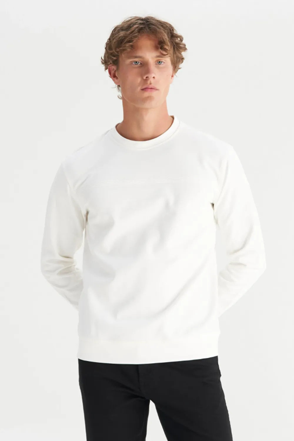 WRANGLER Erkek Beyaz Sweatshirt W2520534