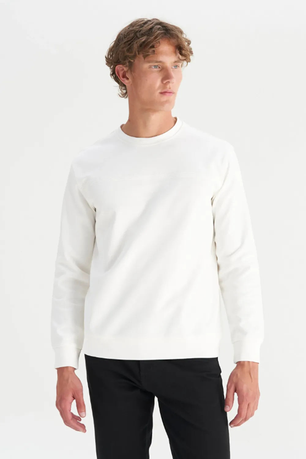 WRANGLER Erkek Beyaz Sweatshirt W2520534
