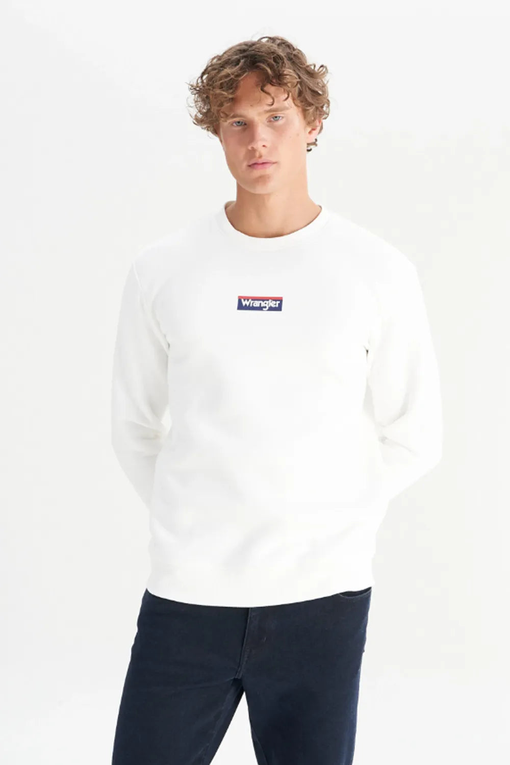 WRANGLER Erkek Beyaz Sweatshirt W2520133