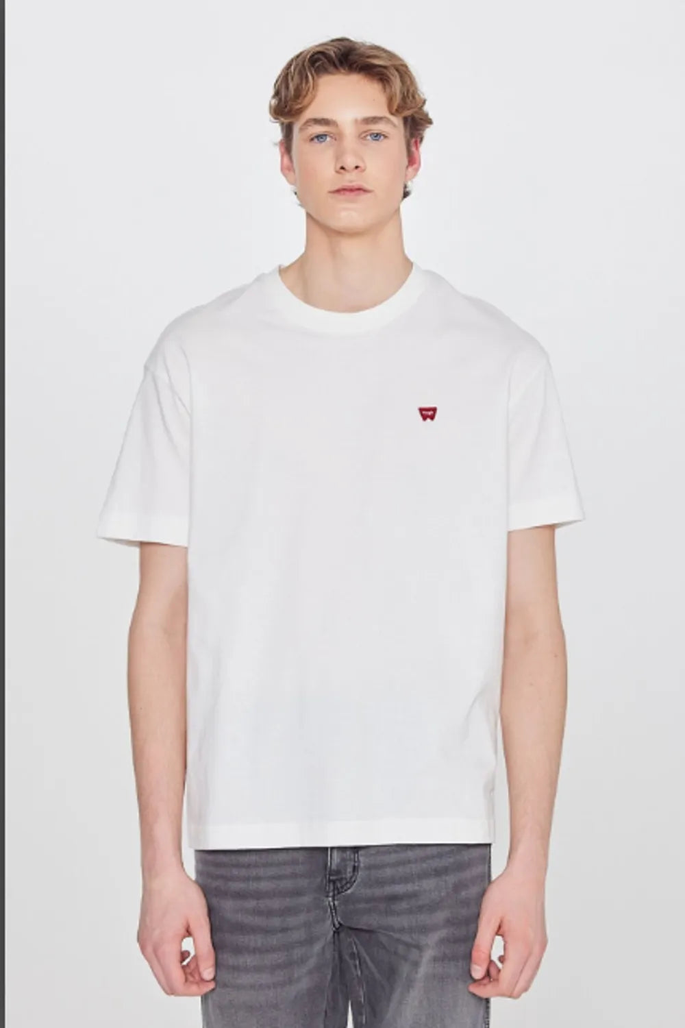 Wrangler Erkek Off White Tişört W7NM203877102