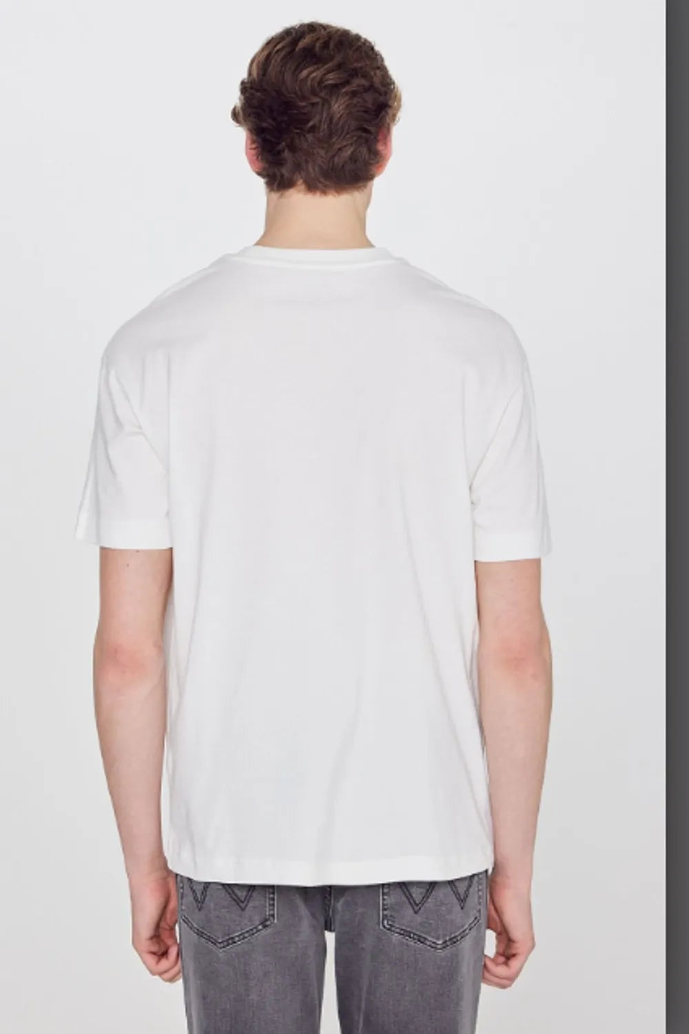 Wrangler Erkek Off White Tişört W7NM203877102