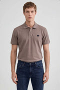 Wrangler Erkek Vizon Polo Tişört W7D5K4XX2T207