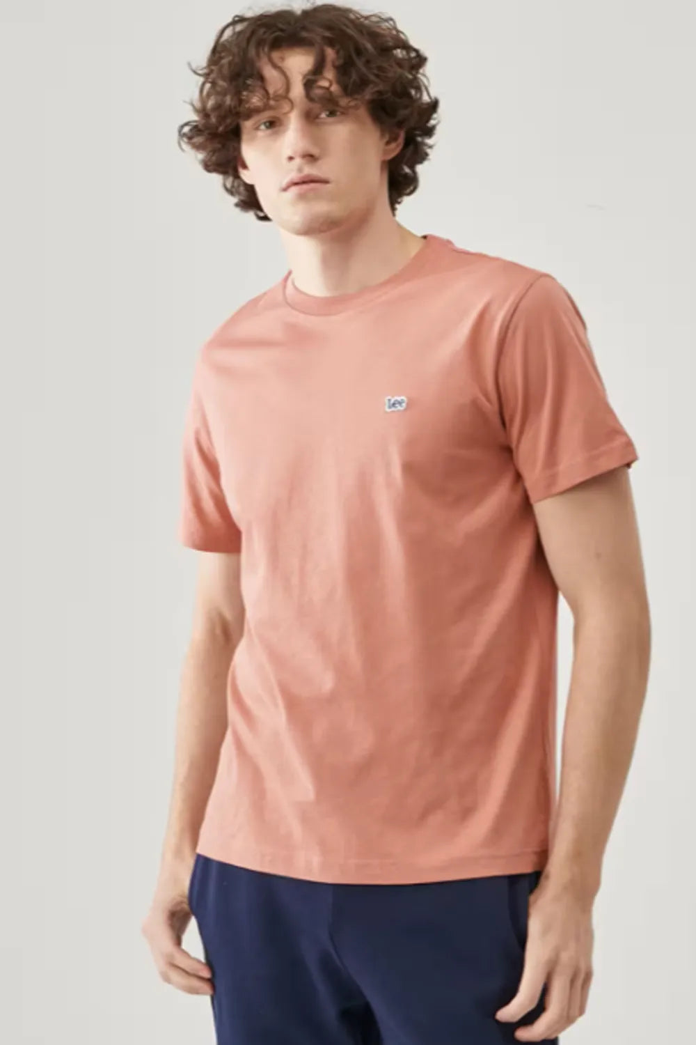 Lee Erkek Rust Bisiklet Yaka T-shirt L60UFQUK