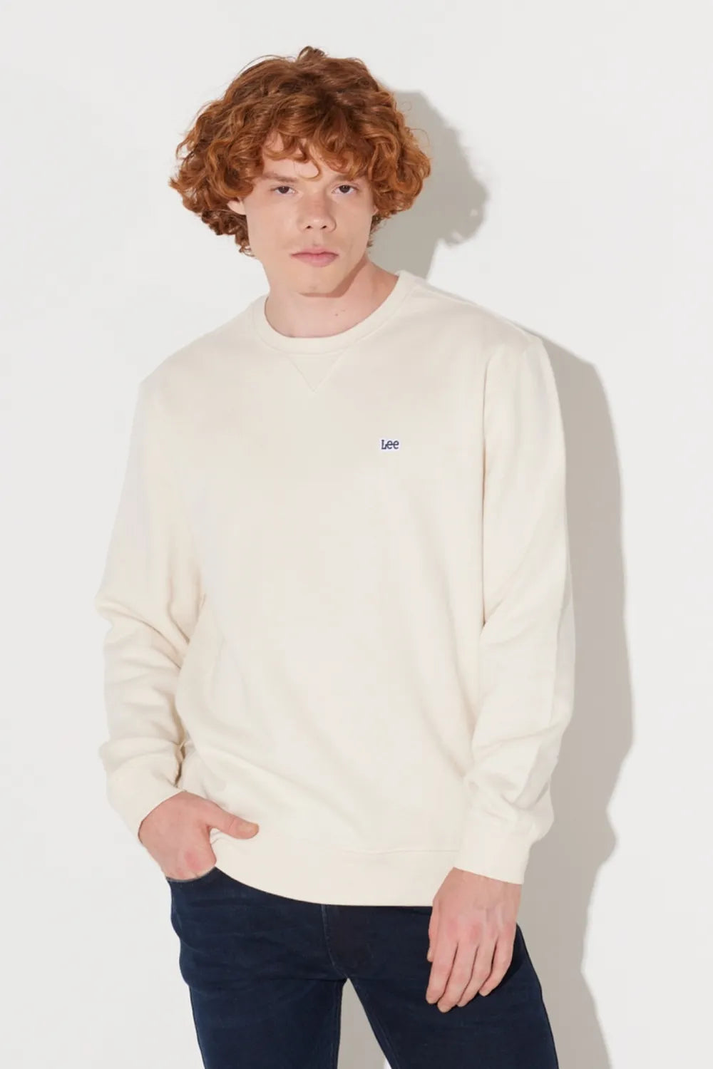 LEE Erkek Beyaz Sweatshirt L81IRY