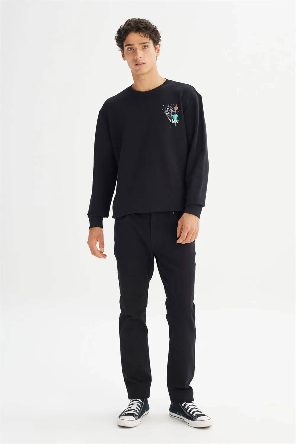LEE Erkek Siyah Sweatshirt L2520363