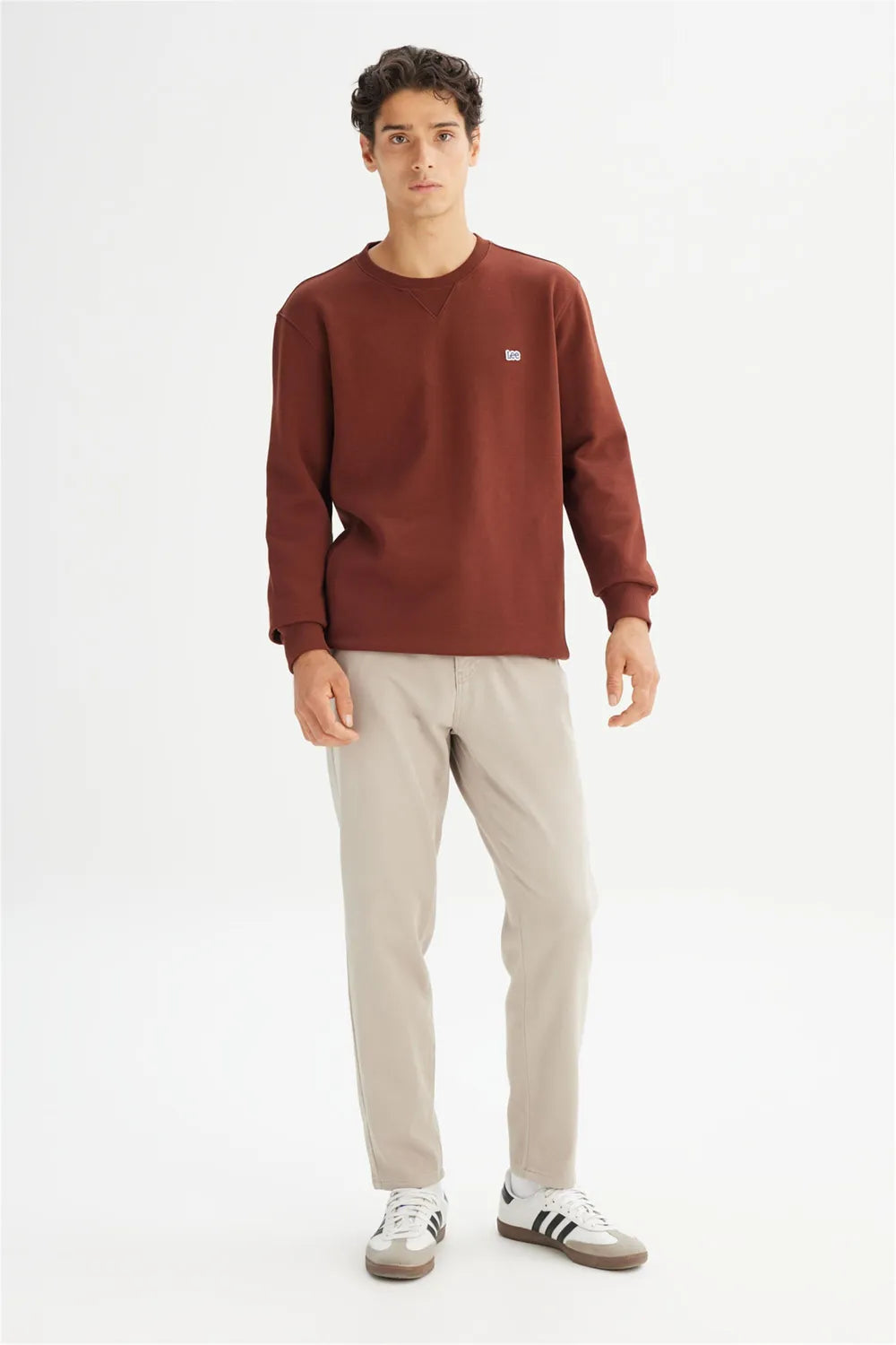 LEE Erkek Koyu Kahverengi Sweatshirt L81IRY