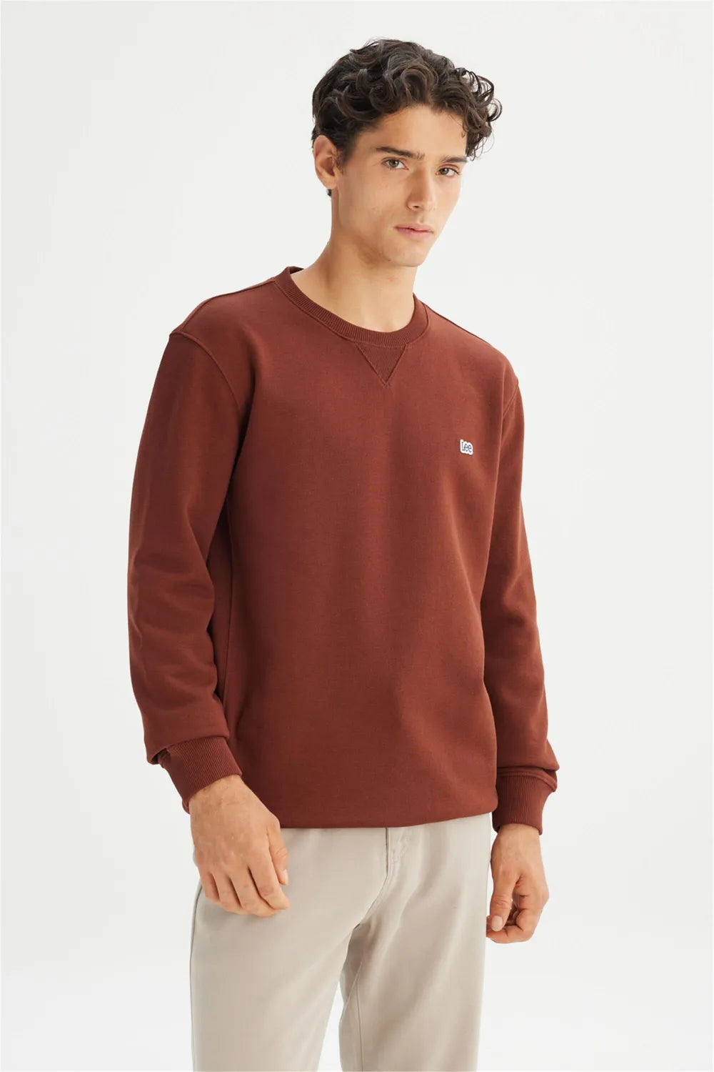 LEE Erkek Koyu Kahverengi Sweatshirt L81IRY