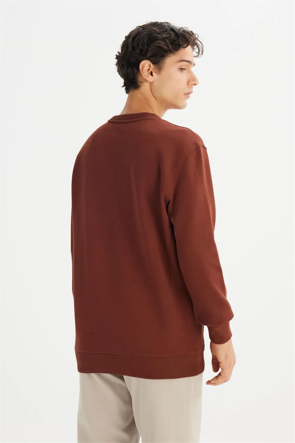 LEE Erkek Koyu Kahverengi Sweatshirt L81IRY