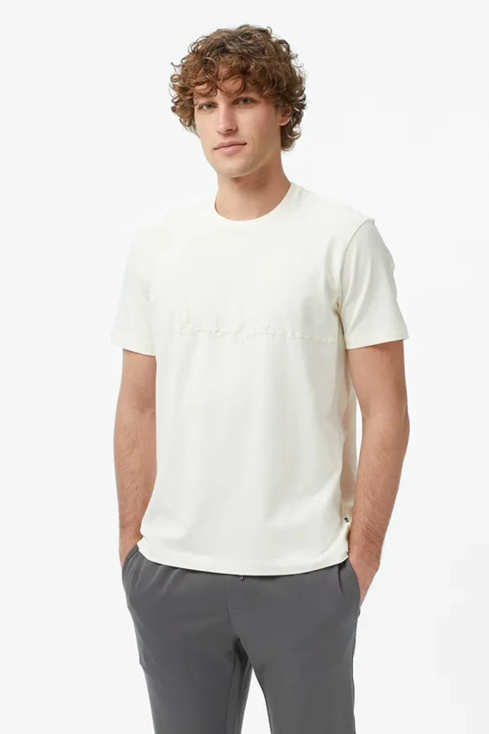 Nautica Erkek Krem T-shirt V55208
