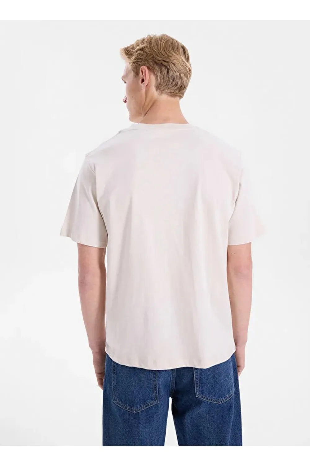 Jack & Jones Erkek Bej T-shirt 12307760
