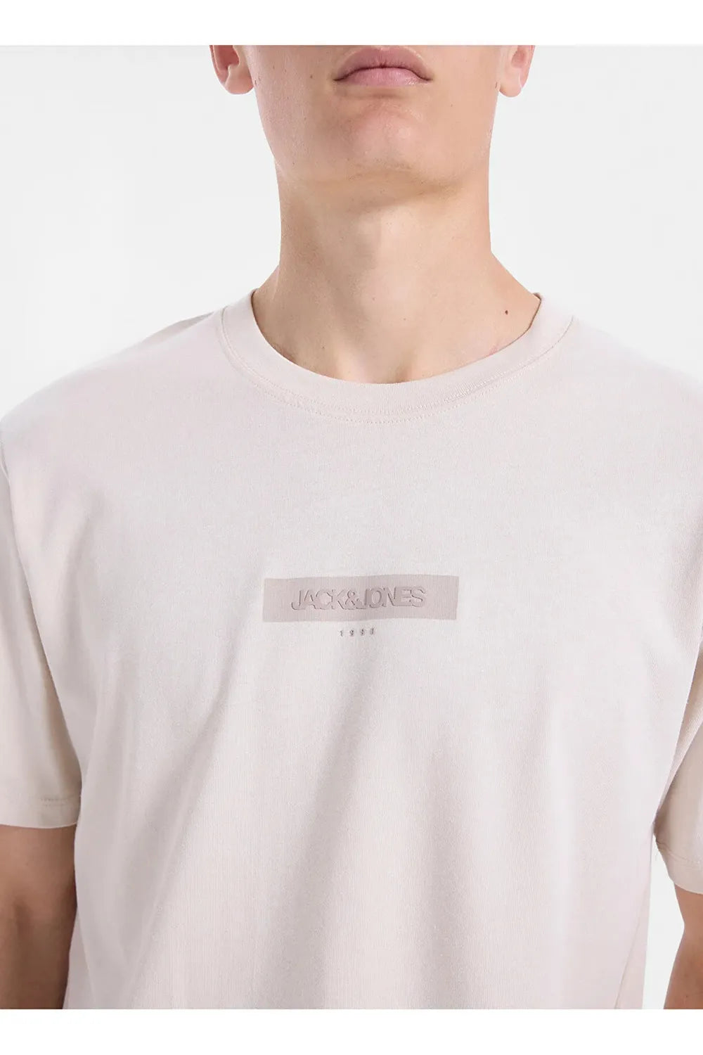 Jack & Jones Erkek Bej T-shirt 12307760