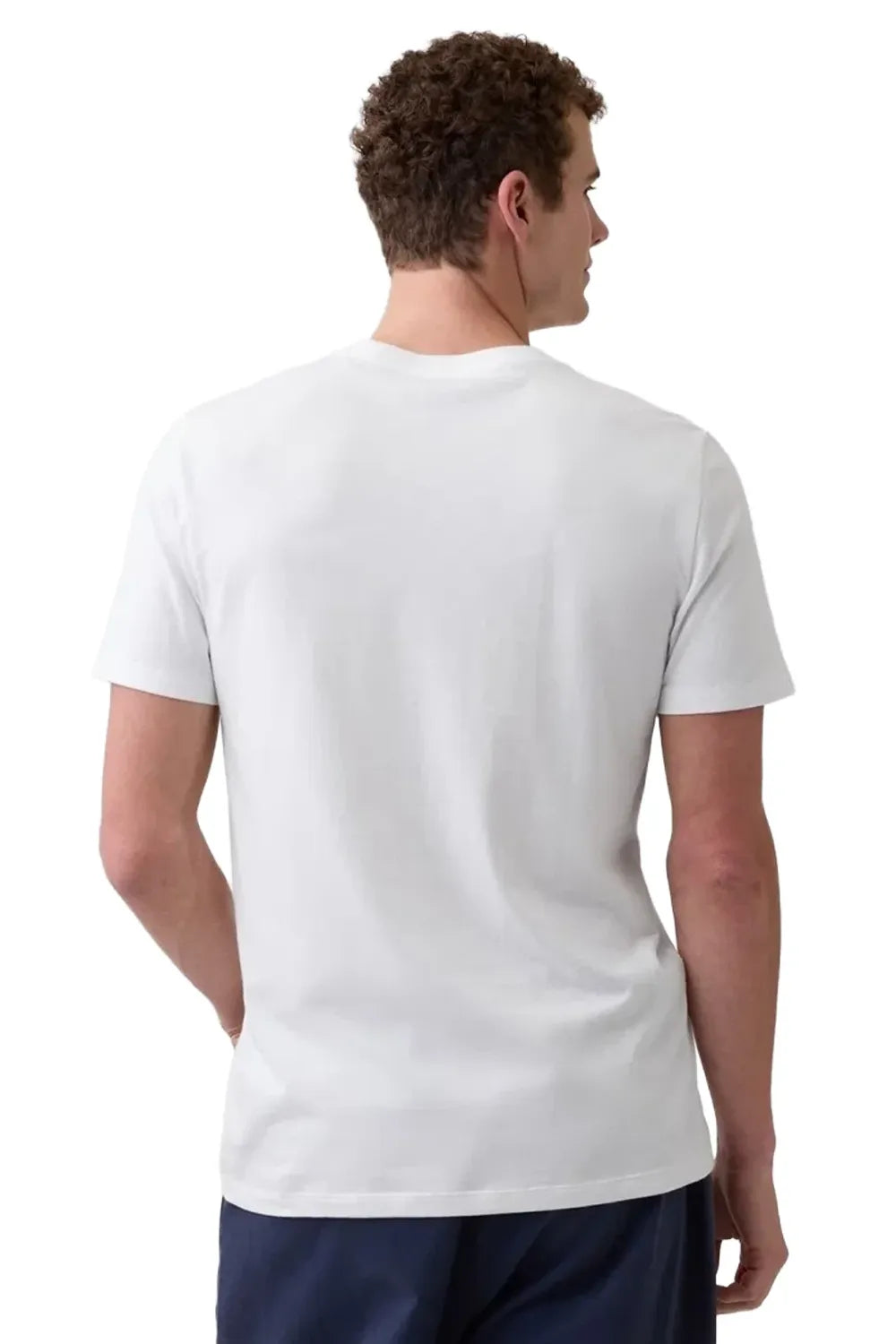 GAP Everyday Soft Crop Logo Erkek Beyaz Günlük Stil T-Shirt 323469211