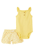 Çocuk Sarı Body Şort Set 1S522110