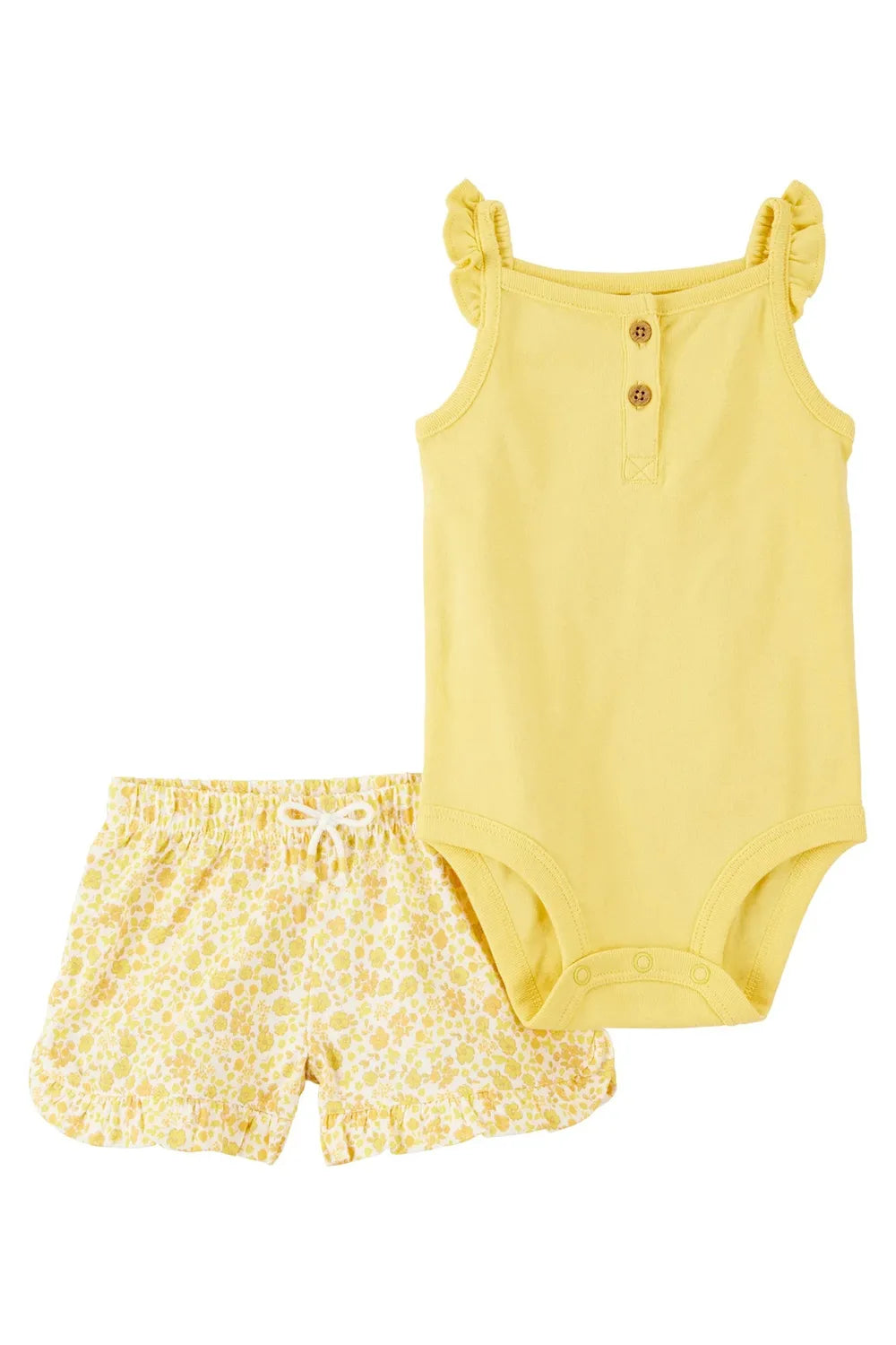 Çocuk Sarı Body Şort Set 1S522110