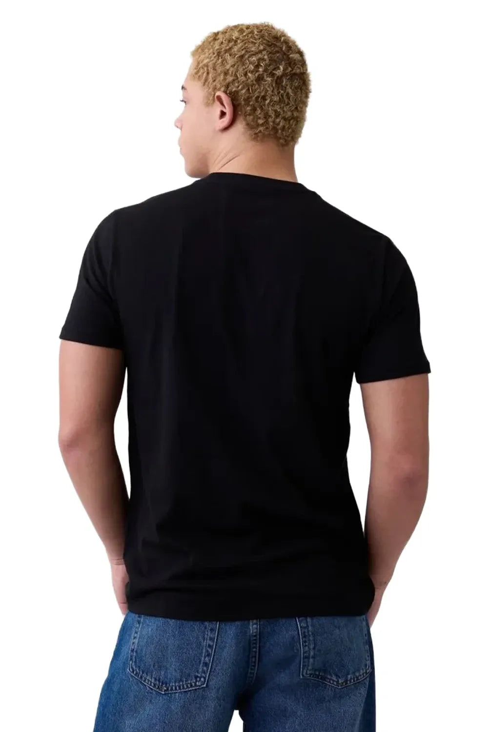 GAP Everyday Soft Crop Logo Erkek Beyaz Günlük Stil T-Shirt 323469211